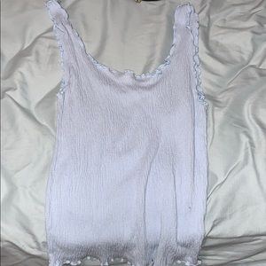 light blue tank top